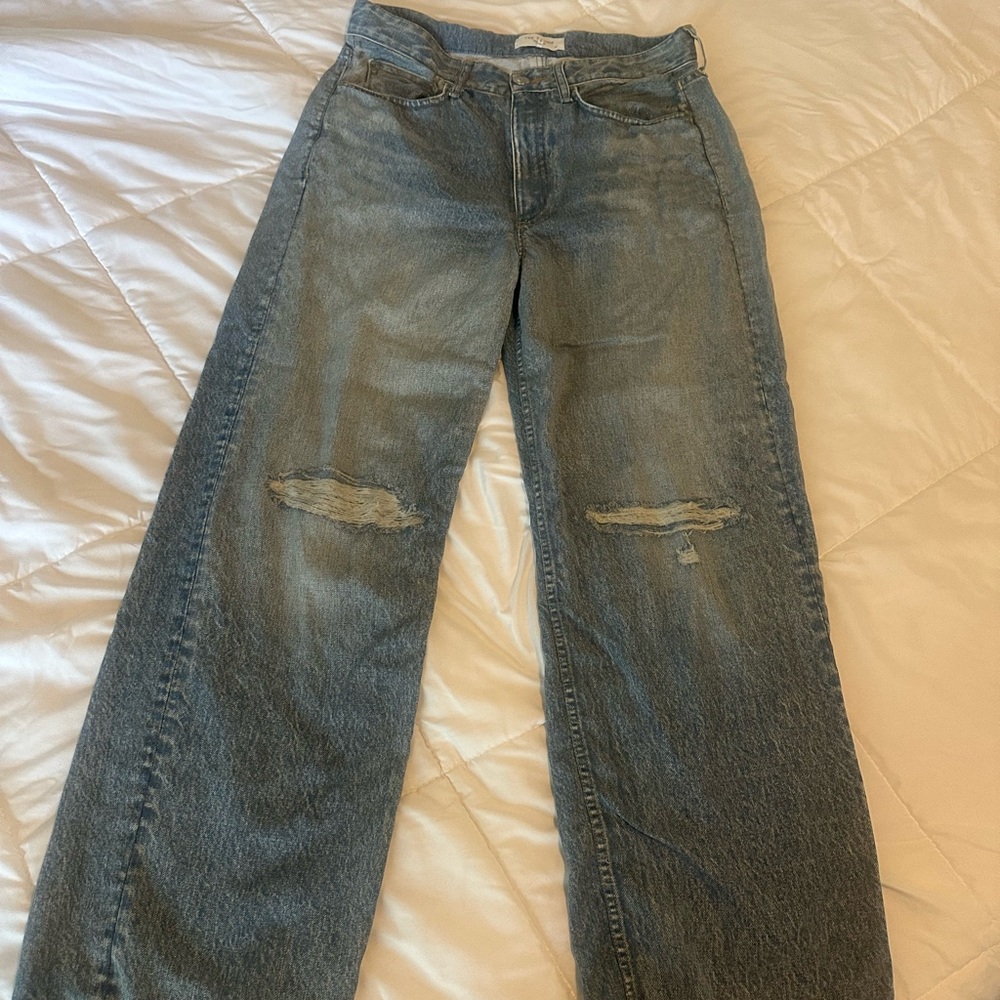 rag & bone Miramar Blue Flare & Wide Leg Jeans